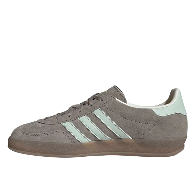 adidas Gray & Mint Green T-Toe Low-Top Lace-Up Sneakers