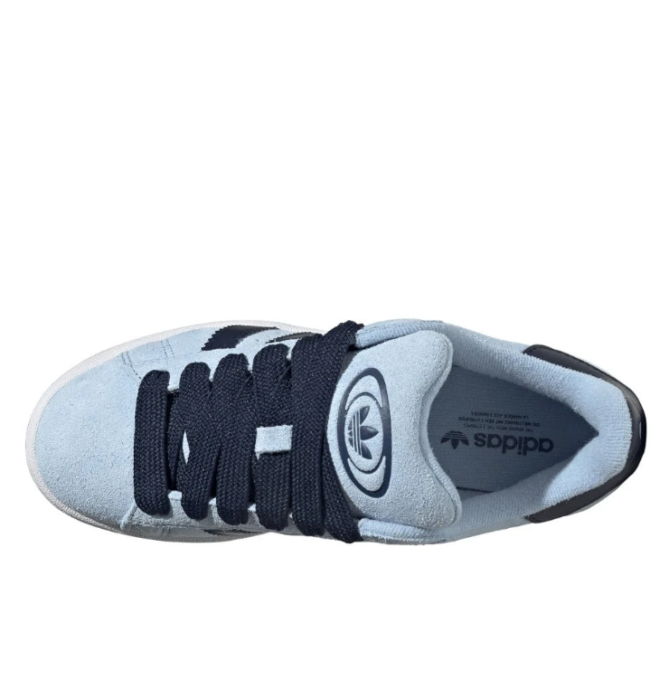 adidas Light Blue & Navy Retro Low-Top Lace-Up Sneakers