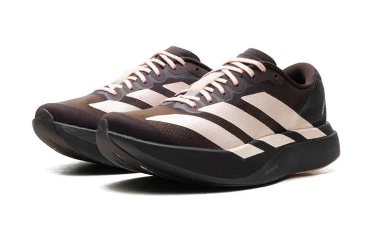 adidas Dark Brown & Cream Oversized 3-Stripes Low-Top Lace-Up Sneakers