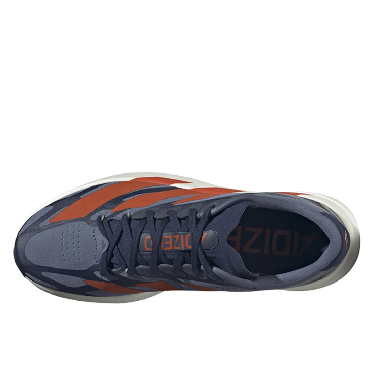 adidas Navy Blue & Burnt Orange Layered Low-Top Lace-Up Sneakers