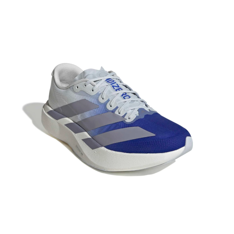 adidas White & Royal Blue Gradient Low-Top Lace-Up Sneakers