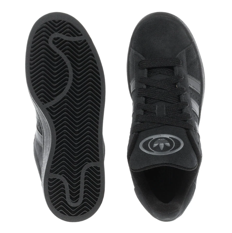 adidas Black Retro Low-Top Lace-Up Sneakers
