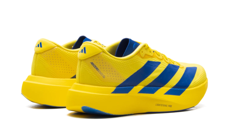 adidas Yellow & Blue Mesh Low-Top Lace-Up Sneakers