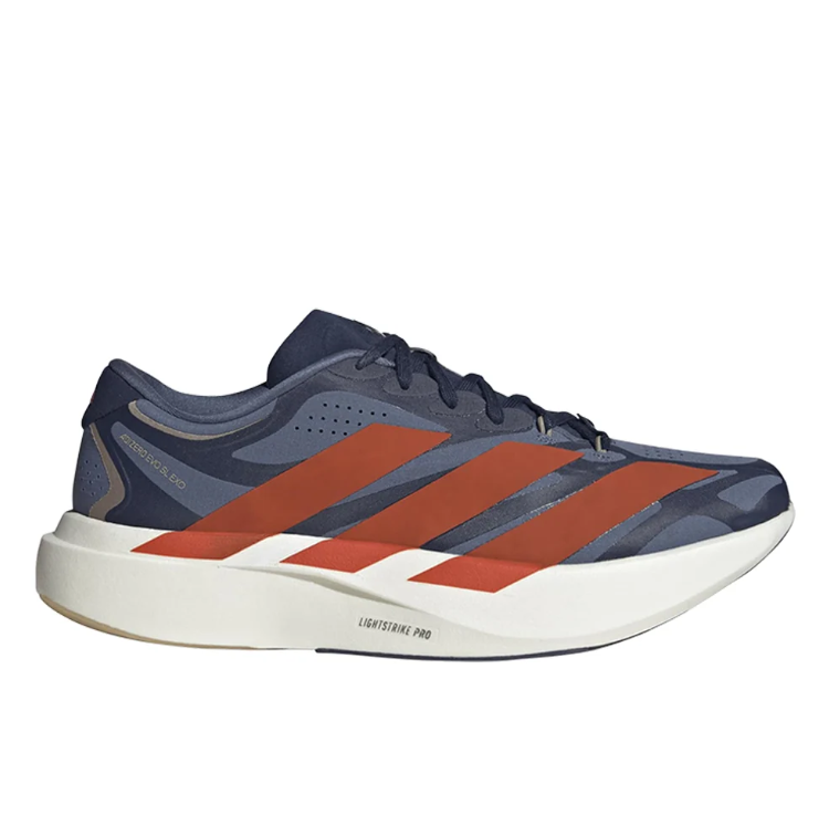 adidas Navy Blue & Burnt Orange Layered Low-Top Lace-Up Sneakers