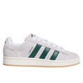 adidas Light Grey & Dark Green Retro Low-Top Lace-Up Sneakers