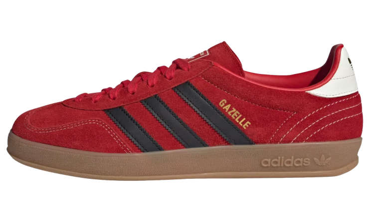 adidas Red & Black T-Toe Low-Top Lace-Up Sneakers