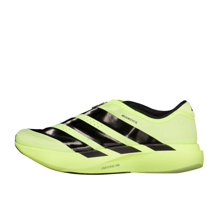 adidas Neon Yellow & Black Zip-Front Low-Top Sneakers
