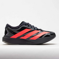 adidas Black & Coral Red Layered Low-Top Lace-Up Sneakers