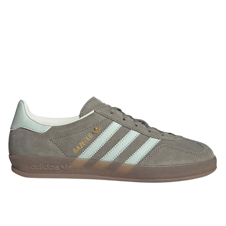 adidas Gray & Mint Green T-Toe Low-Top Lace-Up Sneakers