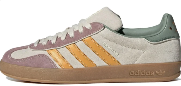 adidas Cream & Mustard Yellow T-Toe Low-Top Lace-Up Sneakers