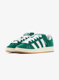 adidas Forest Green & White Retro Low-Top Lace-Up Sneakers