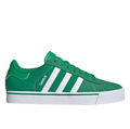 adidas Green & White Low-Top Lace-Up Sneakers