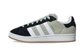 adidas Sage Green & Black Retro Low-Top Lace-Up Sneakers