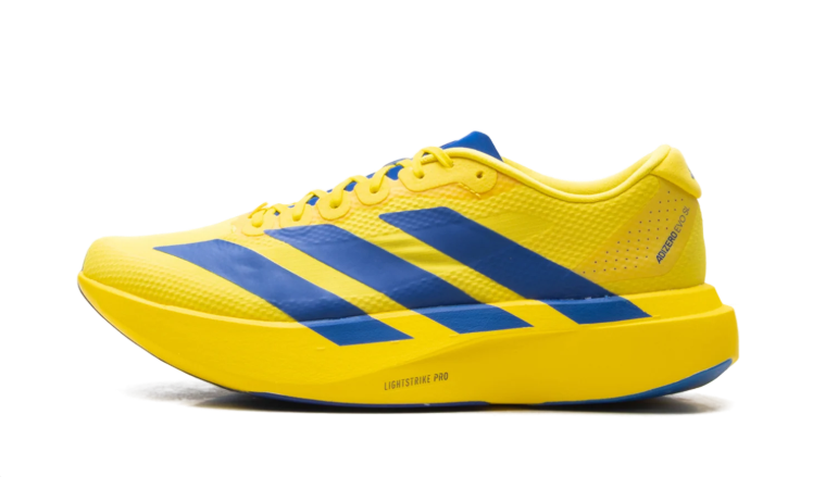 adidas Yellow & Blue Mesh Low-Top Lace-Up Sneakers