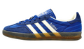adidas Royal Blue & Cream Textured T-Toe Low-Top Lace-Up Sneakers