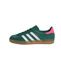 adidas Green & White Pink-Heel T-Toe Low-Top Lace-Up Sneakers