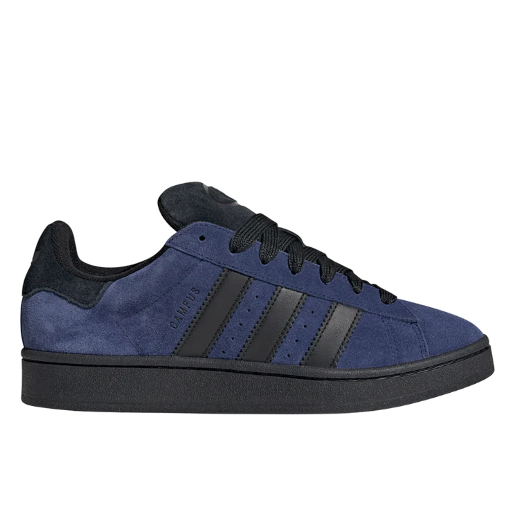adidas Navy Blue & Black Retro Low-Top Lace-Up Sneakers