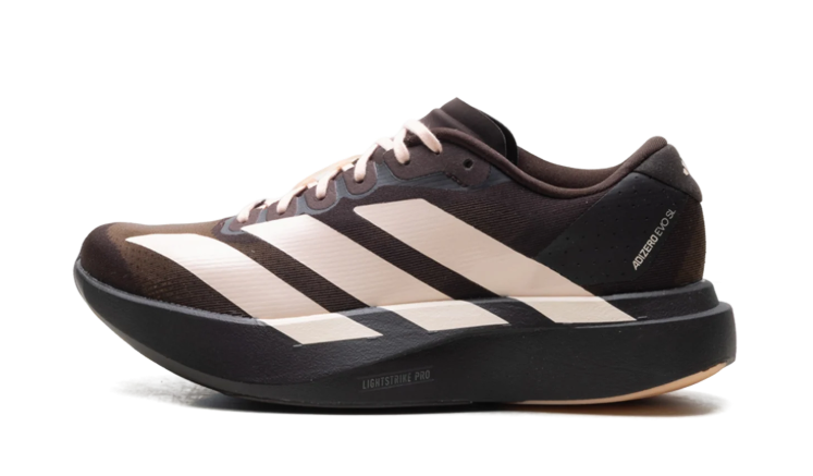 adidas Dark Brown & Cream Oversized 3-Stripes Low-Top Lace-Up Sneakers