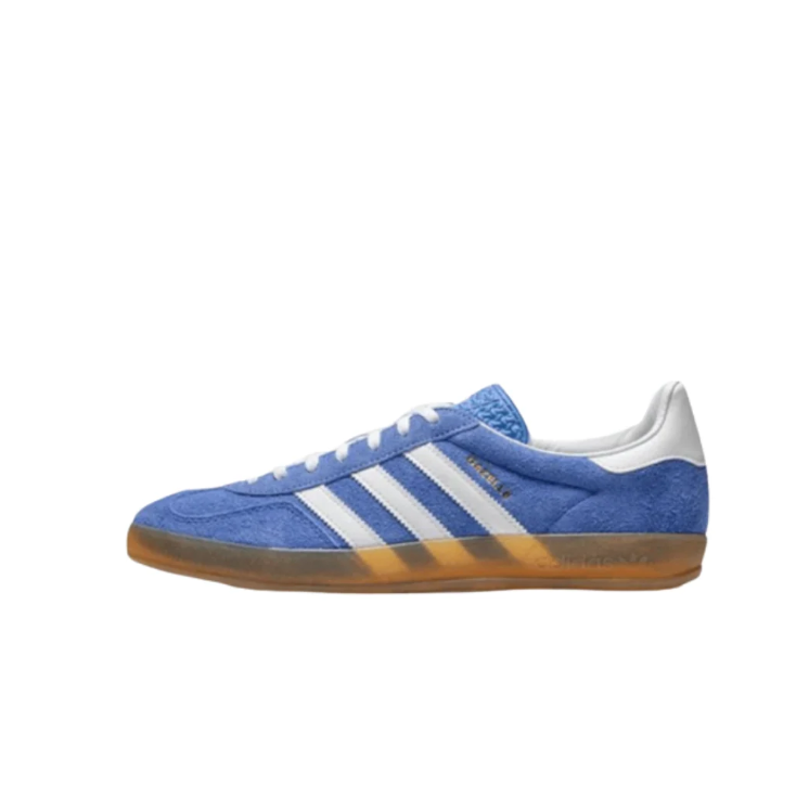 adidas Blue & White T-Toe Low-Top Lace-Up Sneakers