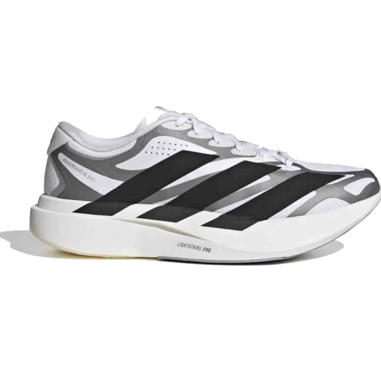 adidas White & Black Layered Low-Top Lace-Up Sneakers