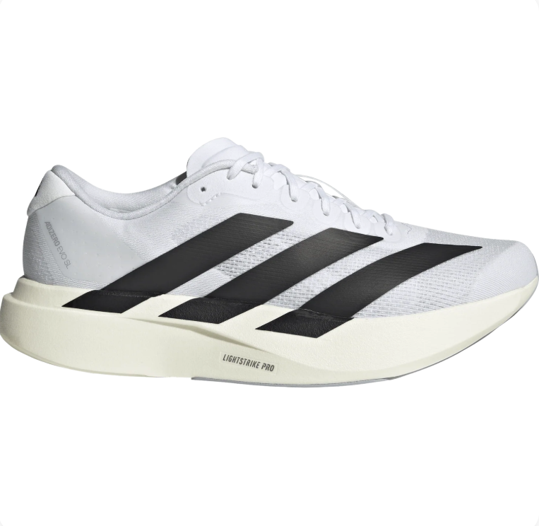 adidas White & Black Mesh Low-Top Lace-Up Sneakers