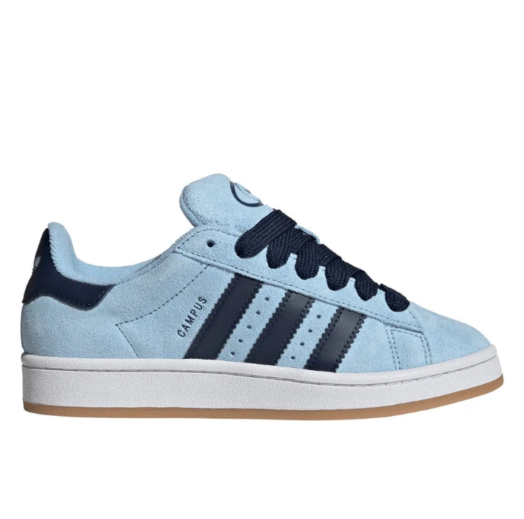 adidas Light Blue & Navy Retro Low-Top Lace-Up Sneakers