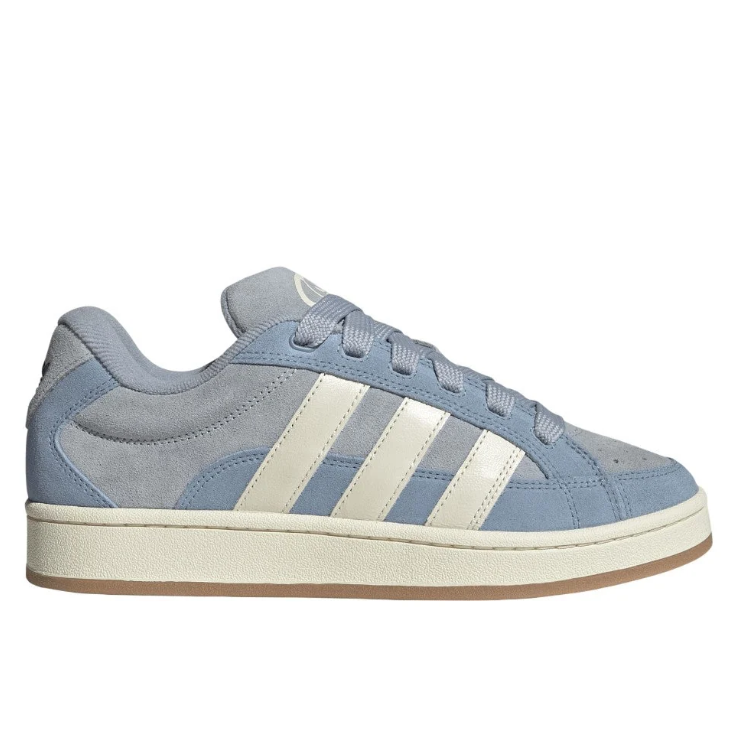 adidas Blue Grey & Cream Layered Low-Top Lace-Up Sneakers