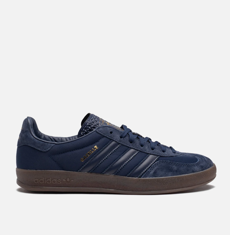 adidas Navy Blue T-Toe Low-Top Lace-Up Sneakers