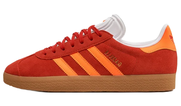 adidas Red & Orange T-Toe Low-Top Lace-Up Sneakers