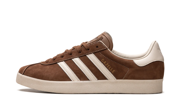 adidas Brown & Cream Contrast-Stitch Low-Top Lace-Up Sneakers