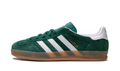 adidas Forest Green & White T-Toe Low-Top Lace-Up Sneakers