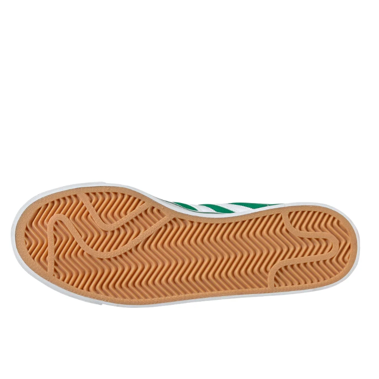 adidas Green & White Low-Top Lace-Up Sneakers