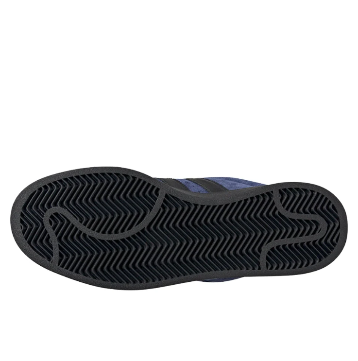 adidas Navy Blue & Black Retro Low-Top Lace-Up Sneakers