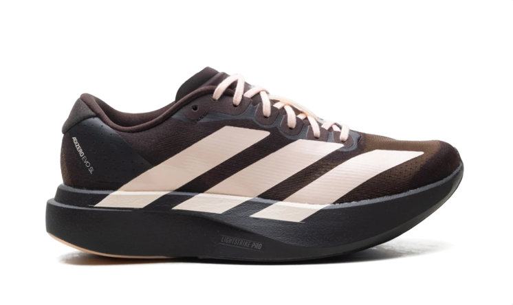 adidas Dark Brown & Cream Oversized 3-Stripes Low-Top Lace-Up Sneakers