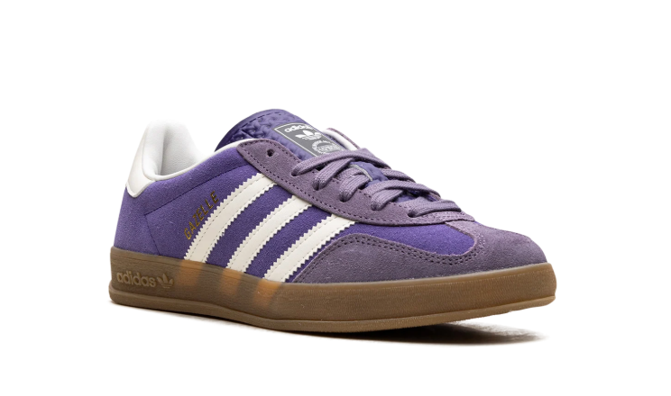 adidas Purple & White T-Toe Low-Top Lace-Up Sneakers