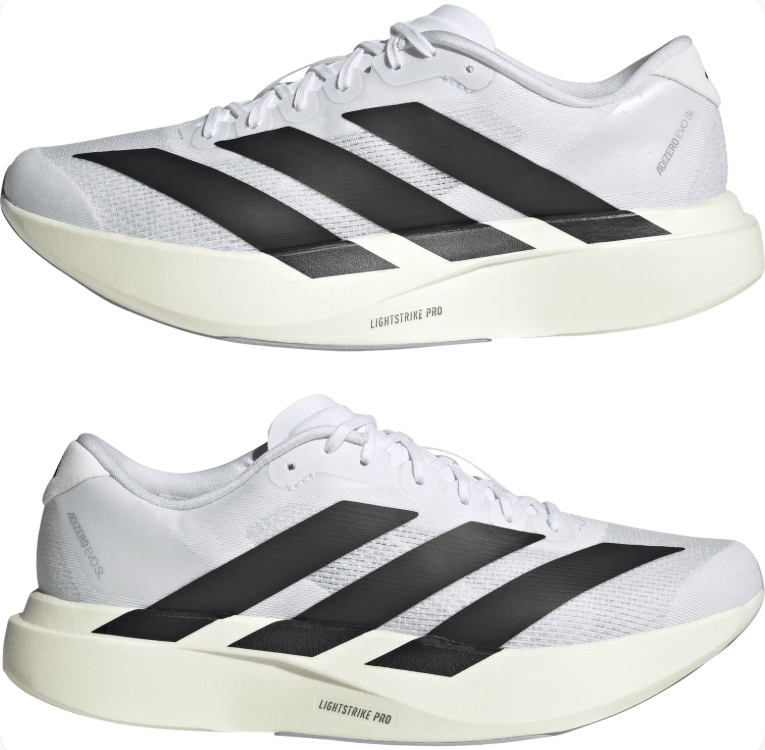 adidas White & Black Mesh Low-Top Lace-Up Sneakers