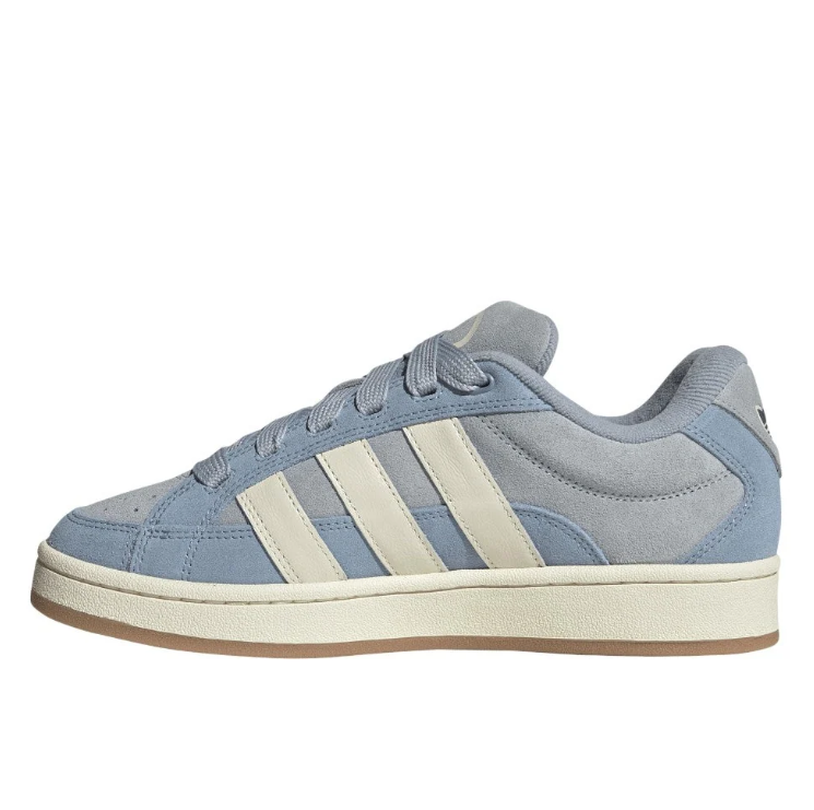 adidas Blue Grey & Cream Layered Low-Top Lace-Up Sneakers
