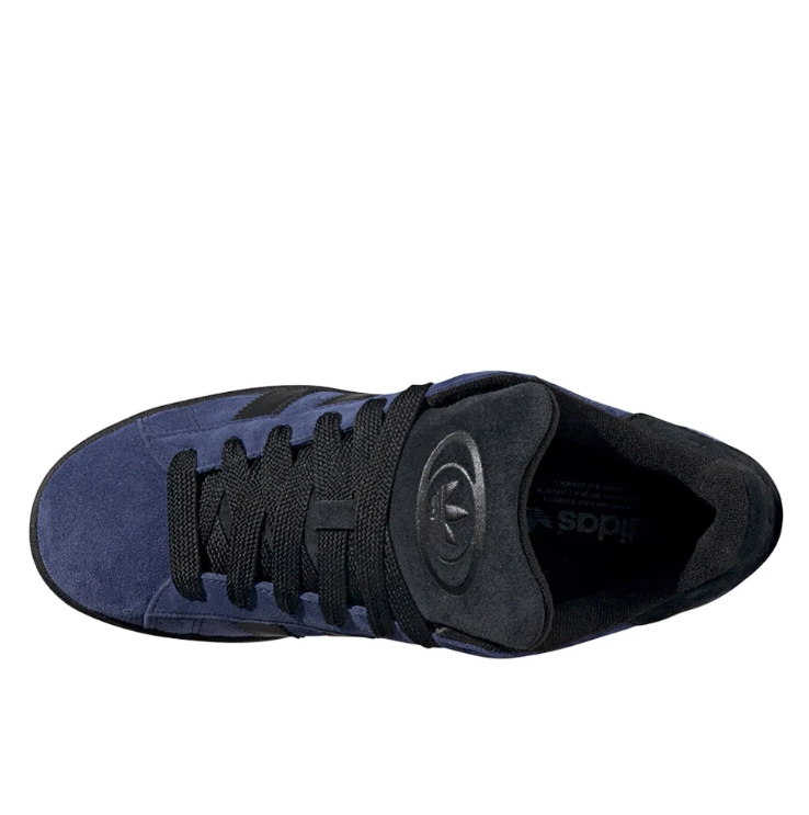 adidas Navy Blue & Black Retro Low-Top Lace-Up Sneakers