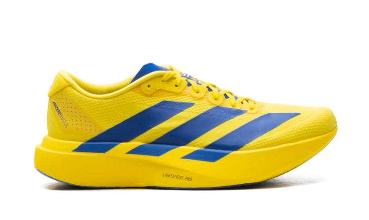 adidas Yellow & Blue Mesh Low-Top Lace-Up Sneakers