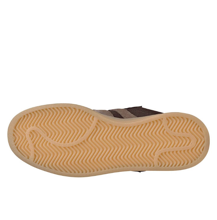 adidas Dark Brown & Taupe Textured Low-Top Lace-Up Sneakers