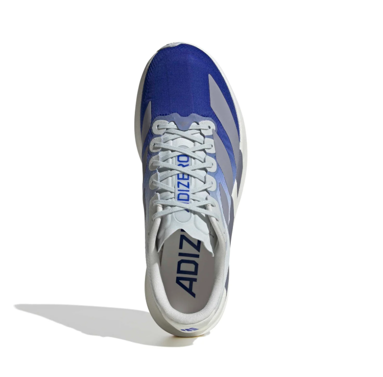 adidas White & Royal Blue Gradient Low-Top Lace-Up Sneakers