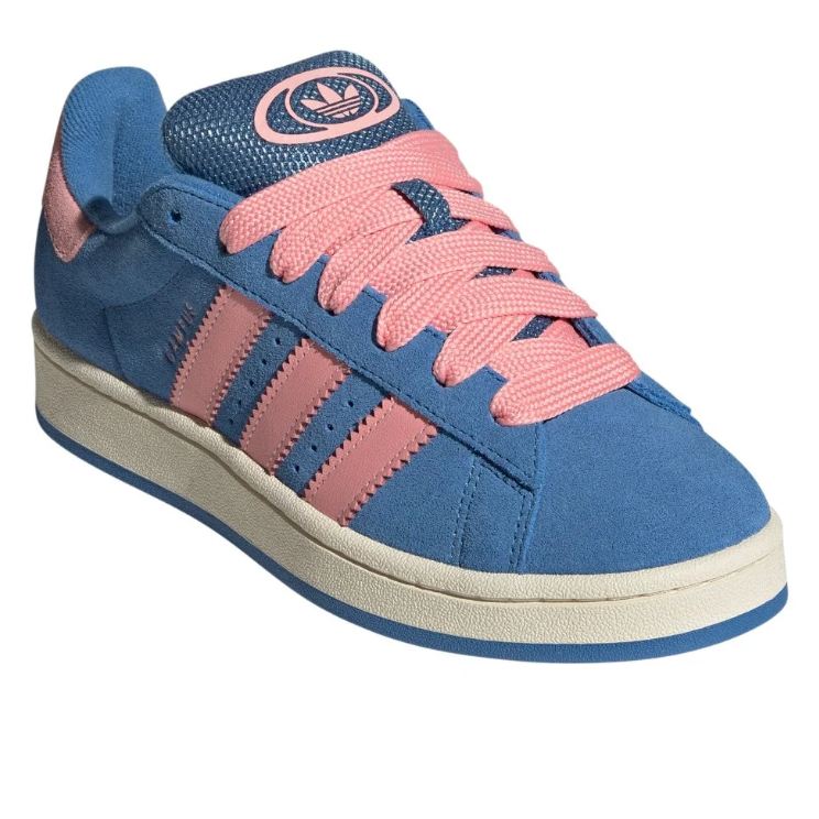 adidas Blue & Pink Retro Low-Top Lace-Up Sneakers