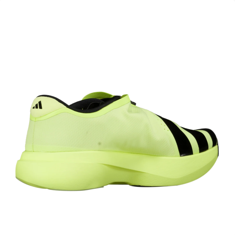 adidas Neon Yellow & Black Zip-Front Low-Top Sneakers