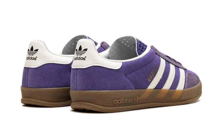 adidas Purple & White T-Toe Low-Top Lace-Up Sneakers