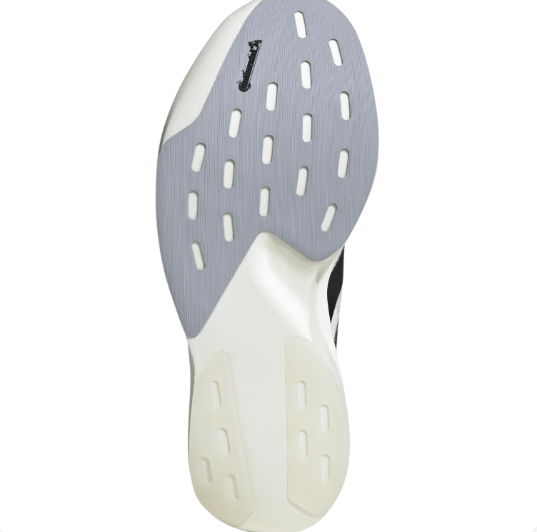 adidas White & Black Mesh Low-Top Lace-Up Sneakers