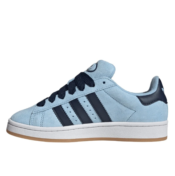 adidas Light Blue & Navy Retro Low-Top Lace-Up Sneakers