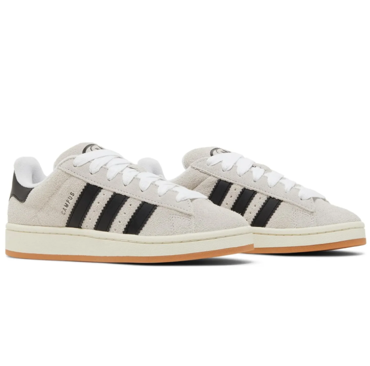 adidas Off-White & Black Retro Low-Top Lace-Up Sneakers