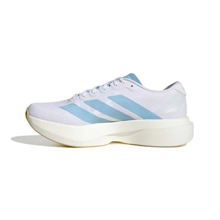 adidas White & Light Blue Mesh Low-Top Lace-Up Sneakers