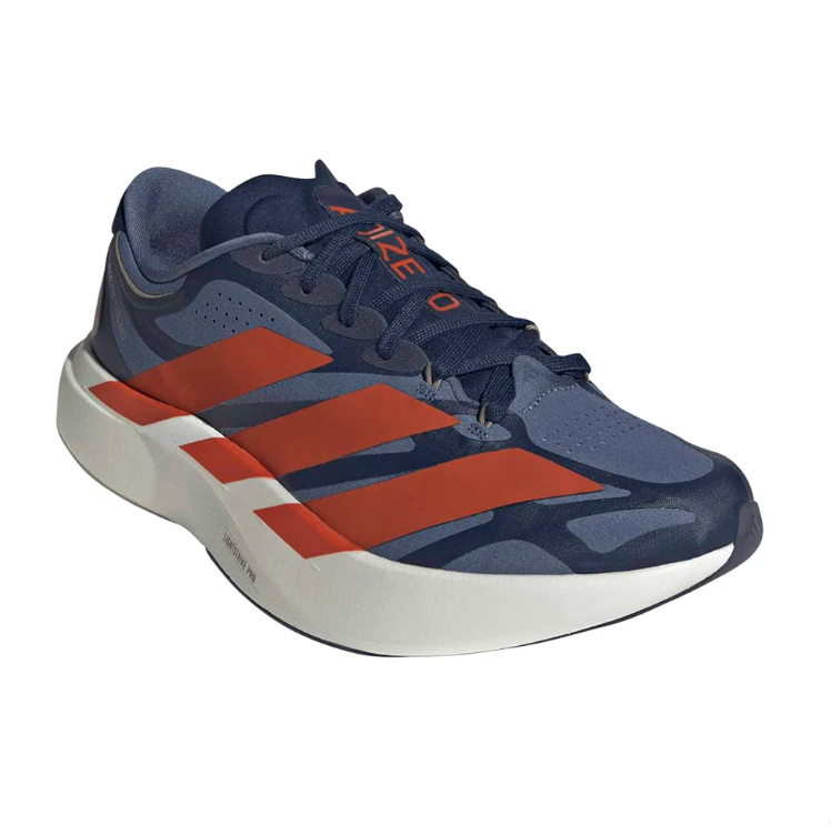 adidas Navy Blue & Burnt Orange Layered Low-Top Lace-Up Sneakers