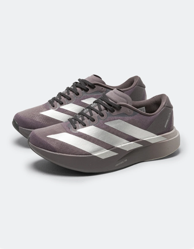 adidas Taupe & Silver Mesh Low-Top Lace-Up Sneakers